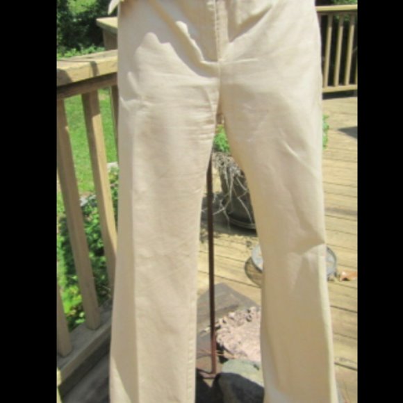 Size 12 BALLY COTTON khaki PANTS with BELT - EXTREMELY RARE AND UNUSUAL FIND!! - Picture 11 of 12
